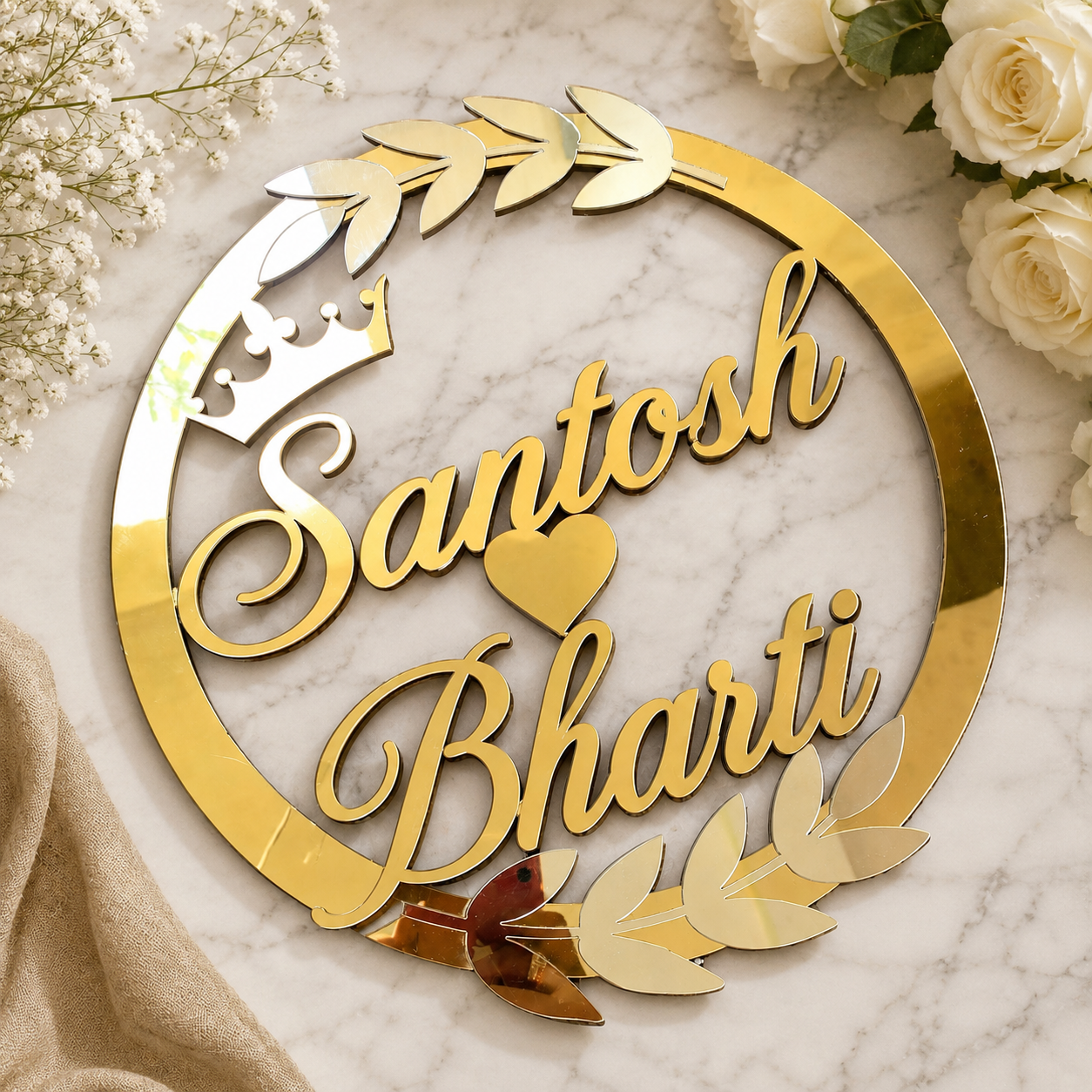 Santosh Bharti Designer Name Plate